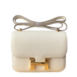 Hermes Epsom Constance 19cm Cream