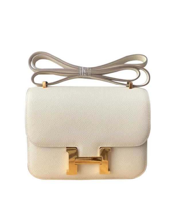 Hermes Epsom Constance 19cm Cream