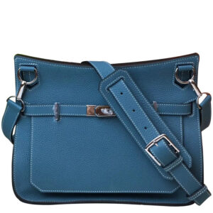 Hermes Jypsiere 28 Bag Togo Leather Blue