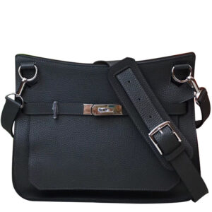 Hermes Jypsiere 28 Bag Togo Leather Black