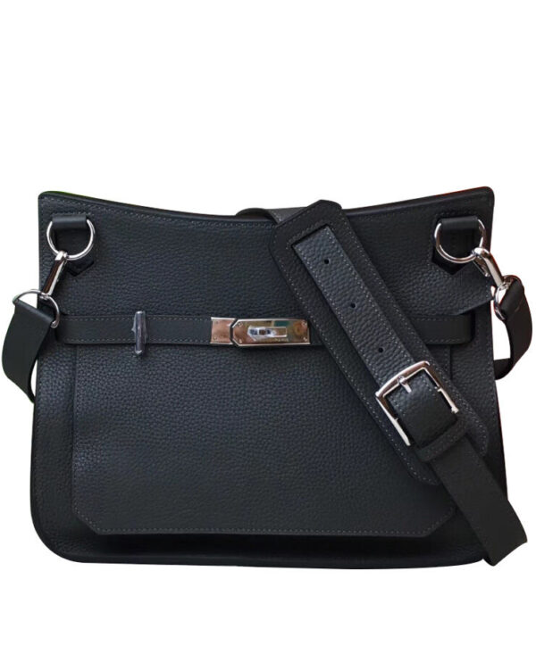 Hermes Jypsiere 28 Bag Togo Leather Black