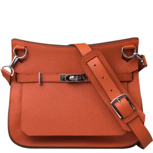 Hermes Jypsiere 28 Bag Togo Leather Orange