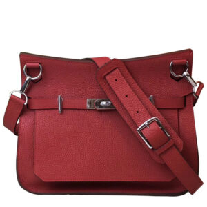 Hermes Jypsiere 28 Bag Togo Leather Red