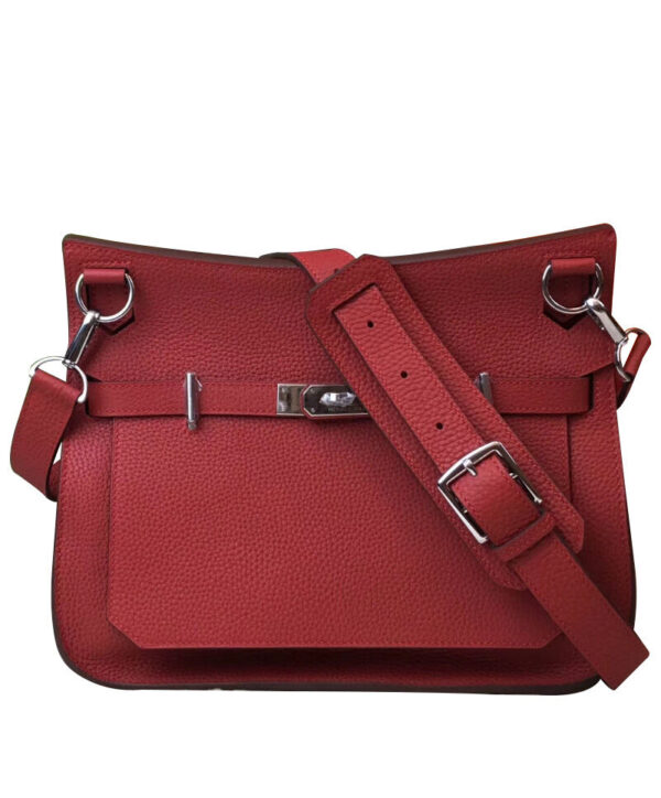 Hermes Jypsiere 28 Bag Togo Leather Red