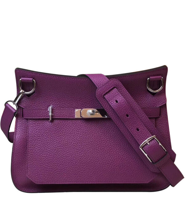 Hermes Jypsiere 28 Bag Togo Leather Purple