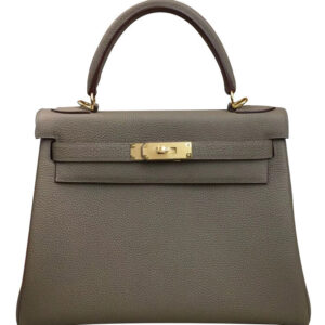 Hermes Kelly Bag 25 Togo Leather Gray