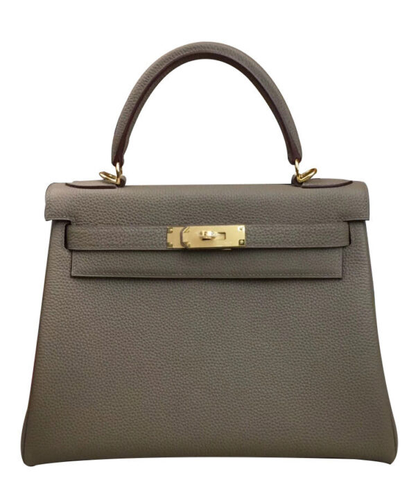 Hermes Kelly Bag 25 Togo Leather Gray