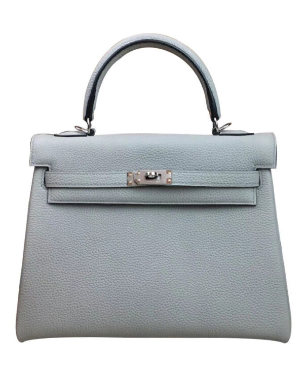 Hermes Kelly Bag 25 Togo Leather Light Blue