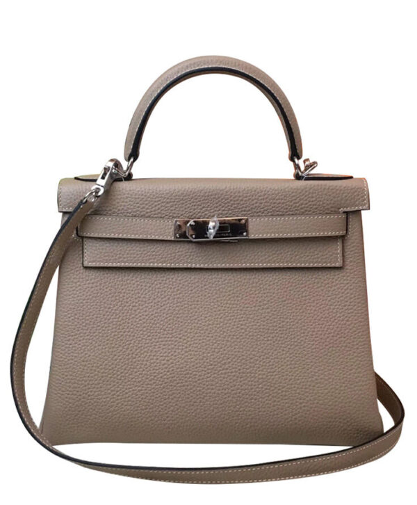 Hermes Kelly Bag 25 Togo Leather Gray