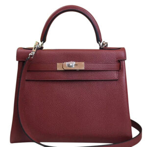 Hermes Kelly Bag 25 Togo Leather Mauve