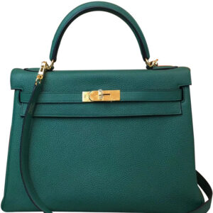 Hermes Kelly Bag 28 Togo Leather Dark Green