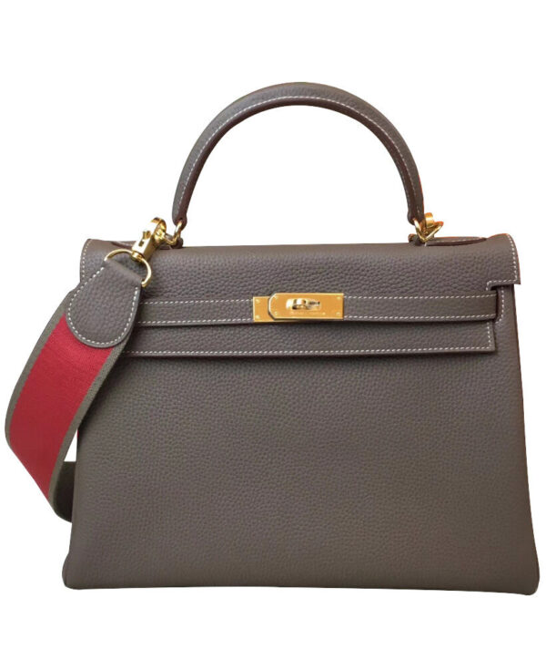 Hermes Kelly Bag 28 Togo Leather Dark Gray