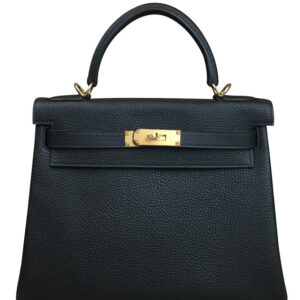 Hermes Kelly Bag 28 Togo Leather Black