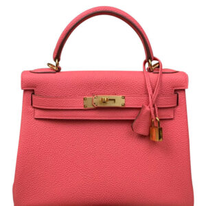 Hermes Kelly Bag 28 Togo Leather Peachblow