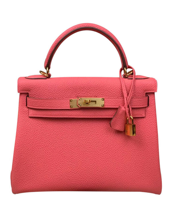 Hermes Kelly Bag 28 Togo Leather Peachblow