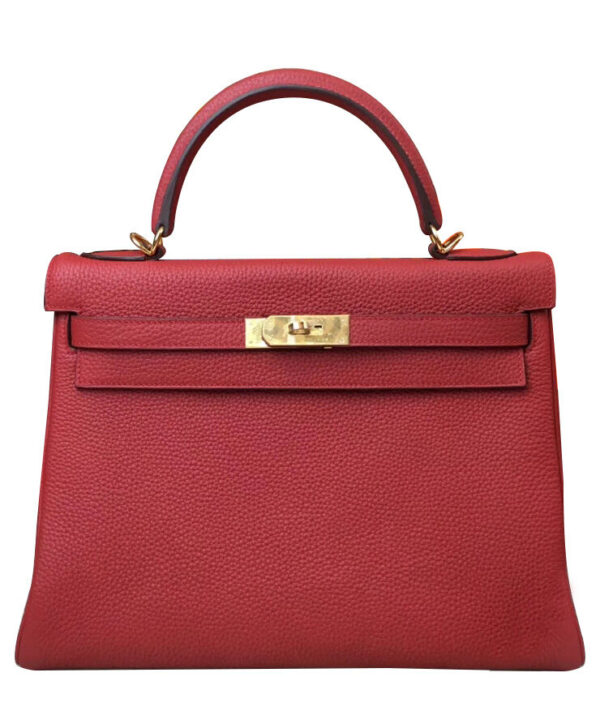 Hermes Kelly Bag 28 Togo Leather Red