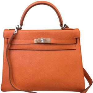 Hermes Kelly Bag 28 Togo Leather Orange