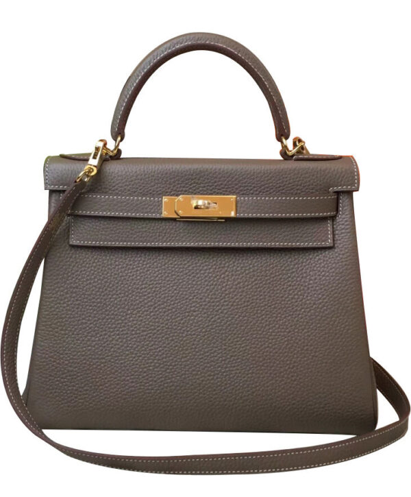 Hermes Kelly Bag 32 Togo Leather Dark Gray