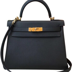 Hermes Kelly Bag 32 Togo Leather Black