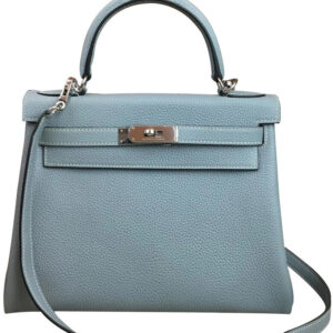 Hermes Kelly Bag 32 Togo Leather Light Blue