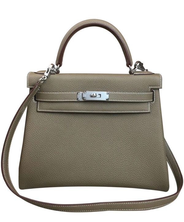 Hermes Kelly Bag 32 Togo Leather Dark Gray