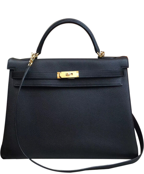 Hermes Kelly Bag 35 Togo Leather Black