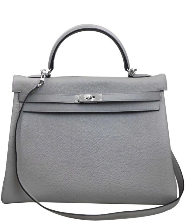 Hermes Kelly Bag 35 Togo Leather Gray