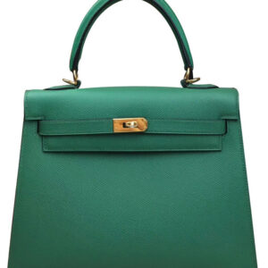 Hermes Kelly Bag 28 Epsom Leather Green