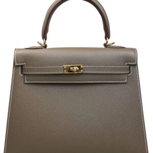 Hermes Kelly Bag 28 Epsom Leather Gray