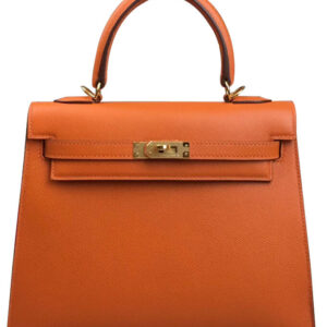 Hermes Kelly Bag 28 Epsom Leather Orange