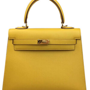 Hermes Kelly Bag 28 Epsom Leather Yellow