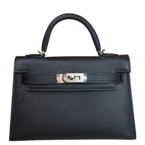 Hermes Kelly Bag 19 Epsom Leather Black