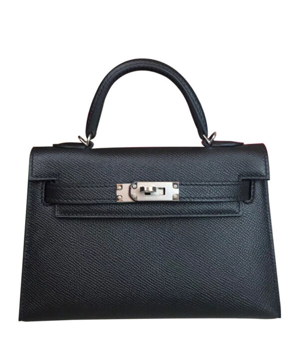 Hermes Kelly Bag 19 Epsom Leather Black