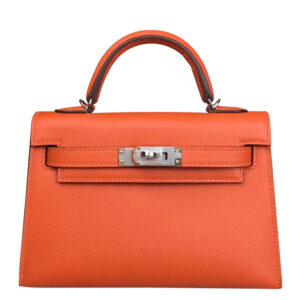 Hermes Kelly Bag 19 Epsom Leather Orange