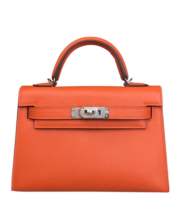 Hermes Kelly Bag 19 Epsom Leather Orange