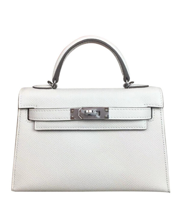 Hermes Kelly Bag 19 Epsom Leather White