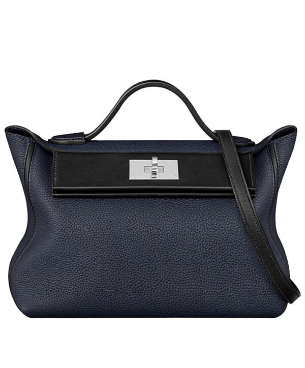 Hermes Sac 24/24 Bag Dark Blue