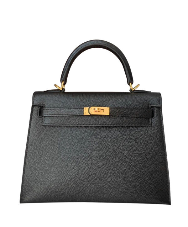 Hermes Kelly Bag 25 Epsom Leather Black