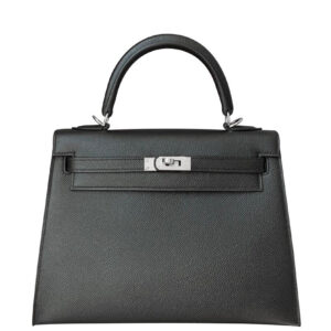 Hermes Kelly Bag 25 Epsom Leather Black