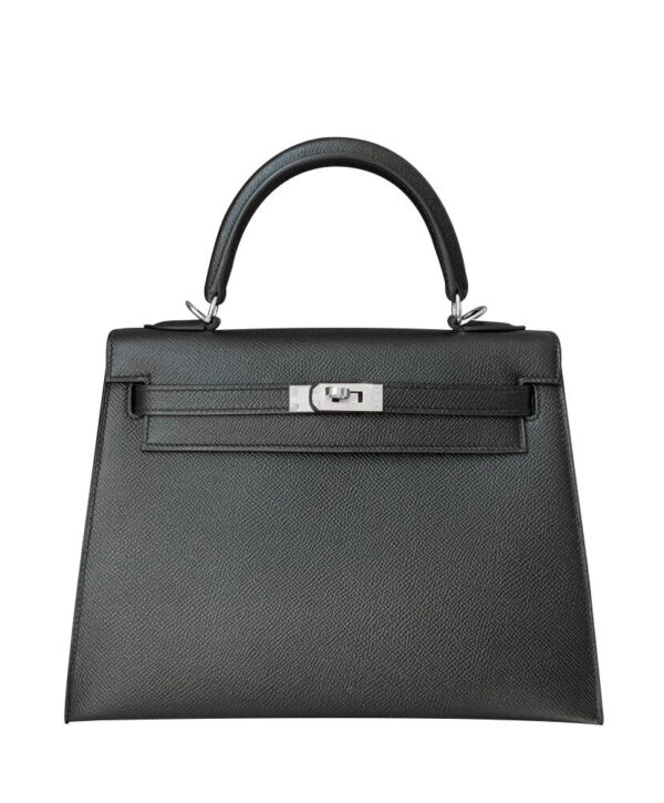 Hermes Kelly Bag 25 Epsom Leather Black