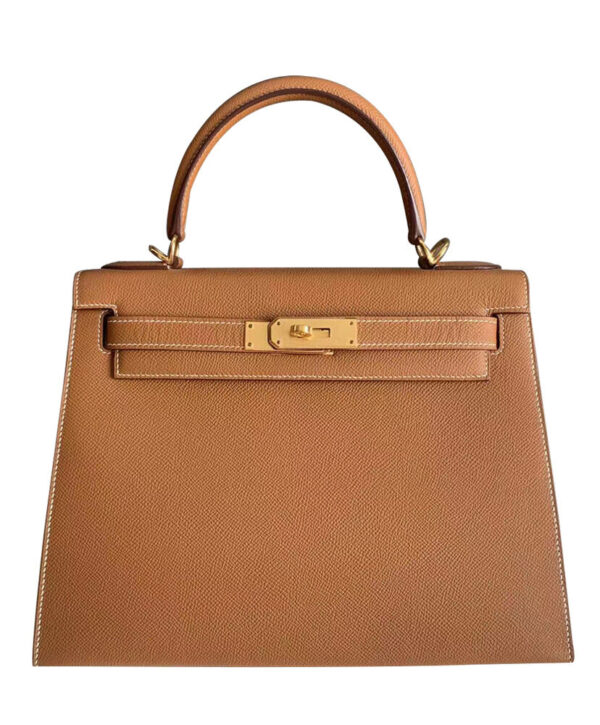 Hermes Kelly Bag 32 Epsom Leather Light Coffee