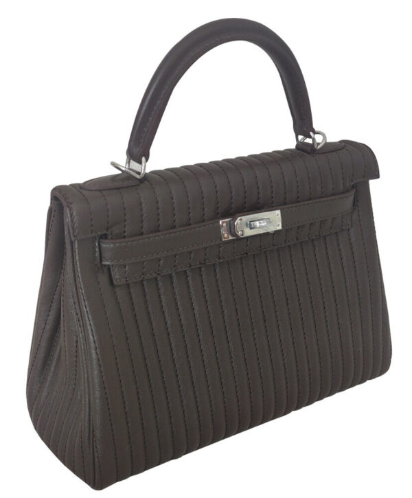 Hermes Mille Gateaux Kelly Swift 25 Dark Coffee