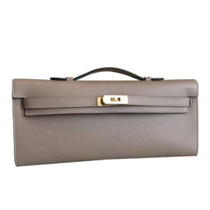 Hermes Kelly Cut Rouge H Gray