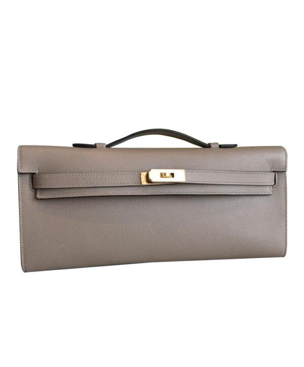 Hermes Kelly Cut Rouge H Gray