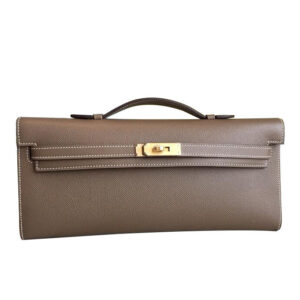 Hermes Kelly Cut Rouge H Dark Gray