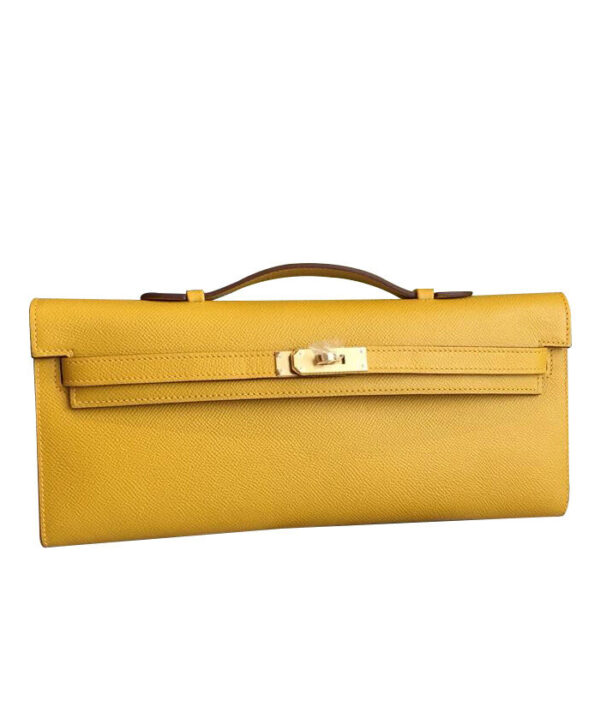 Hermes Kelly Cut Rouge H Yellow