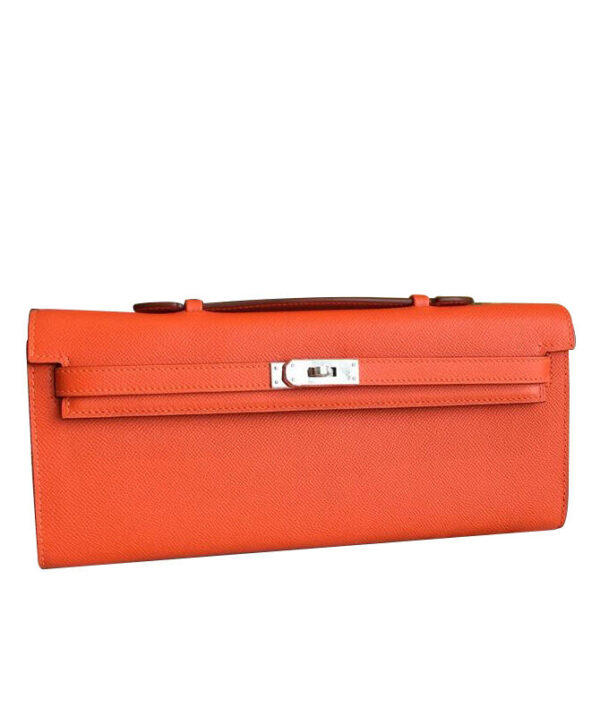 Hermes Kelly Cut Rouge H Orange