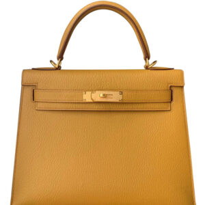 Hermes Kelly Bag 28 Togo Leather Apricot