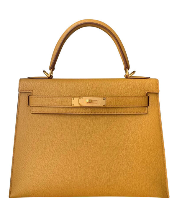 Hermes Kelly Bag 28 Togo Leather Apricot