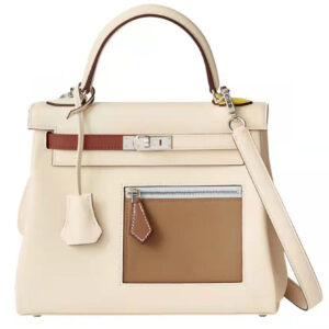 Hermes Kelly Bag 25 Swift Leather Cream